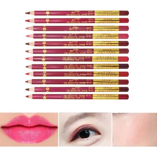 1PC Waterproof Matte Lip Line Pen For Lips Eyeliner Blush Makeup Longlasting Tattoo Lipstick Sketch Dye Tint Liner Pencil