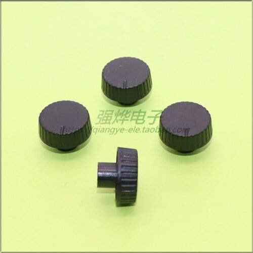 10 pieces 18*6MM handle protruding 6MM black plastic knob potentiometer knob flower shaft inner hole 6MM