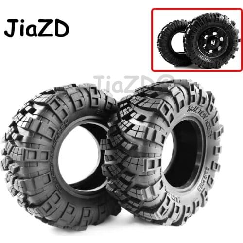 2 PCS 2.6' HIGH Quality Wheel Tires For KM2 km1 TH1 TH2 Traction Hobby F150 1/8 Wrangler jk Rock crawler truck jraxxas TRX4 YETI