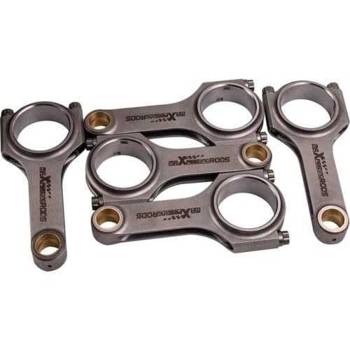 5pcs 4340 EN24 Conrods Connecting Rod for Fiat 2.0 coupe 5 cyl 20V 145mm Genuine 3/8" ARP 2000 bolts 600-800hp TüV Certification
