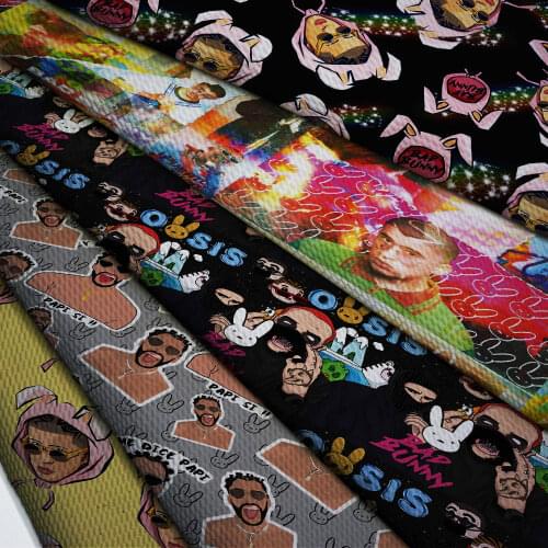 50*140cm Bullet Textured Liverpool Fabric Flower Printed DIY Tissue Kids Home Textile for Sewing Quilt Decoration Home