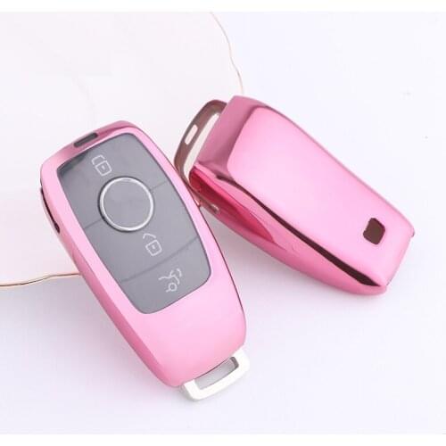 TPU Car Key Cover Case Shell Bag Protective Key Ring For Mercedes Benz 2017 E Class W213 2018 S Class Accessories