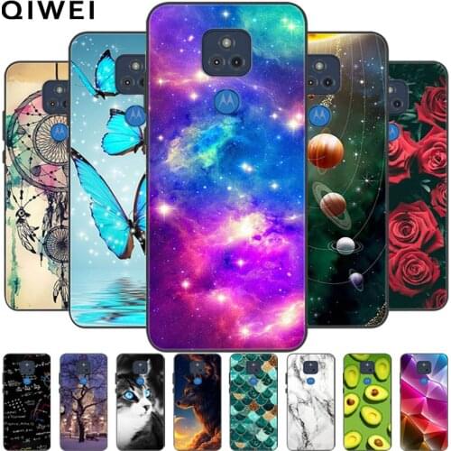 For Motorola Moto E7 Plus Case Black Silicone Soft Phone Cases For Moto E7 Plus 6.5'' E7Plus Case Back Cover E 7 Plus Fundas