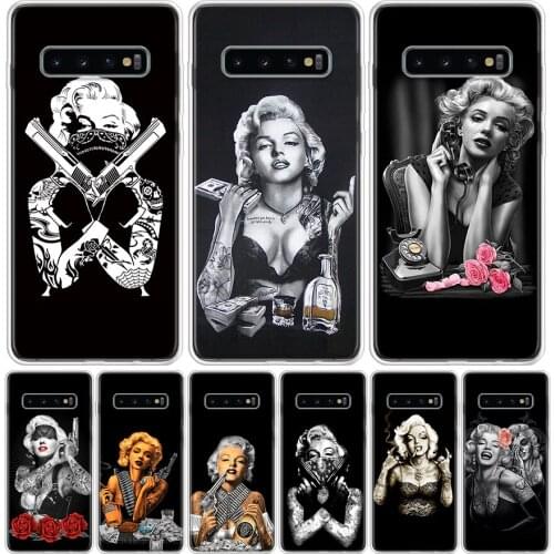 Marilyn Monroe Tattoo Phone Case For Samsung Galaxy A50 A70 A30S A51 A71 A10 A20E A40 A90 A20S M30S A6 A7 A8 A9 Plus Coque