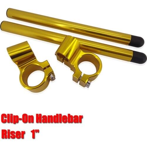 CNC 7/8" 22mm Clip-on Handlebar Universal Fit For Motorcycle Fork Tube 31 33 35 36 37 38 41 43 46 48 50 51 52 53 54mm