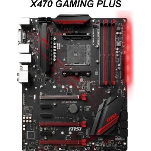For MSI X470 GAMING PLUS Motherboard AMD X470 Original Desktop MSI X470 Mainboard Socket AM4 AMD Ryzen 7th Gen DDR4 64GB Used