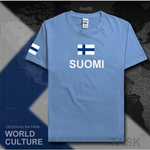 Finland men t shirts fashion 2017 jerseys nation team cotton t-shirt meeting fitness clothing sporting tees country flags FIN FI