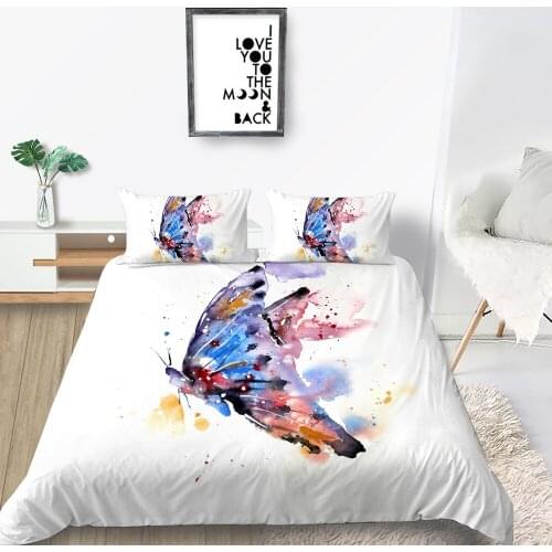 Hot Sale Bedding Set King Creative Fashionable Duvet Cover Butterfly Queen Twin Full Single Double Unique Design Bed Set