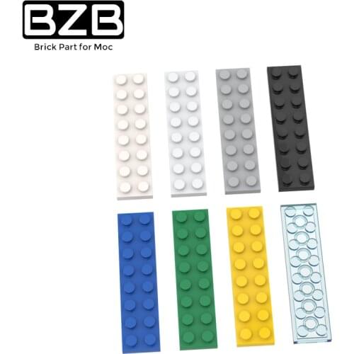BZB MOC 3034 2x8 Board Building Block High-tech Technical Brick Parts Kids DIY Educational Toys Best Gifts