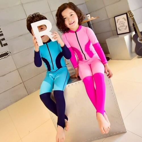 Childrens Swimsuit Kids Girls 2020 Swimwear For Rash Guard Baby Guards Children New Female Undertakes Parent Child Swimming
