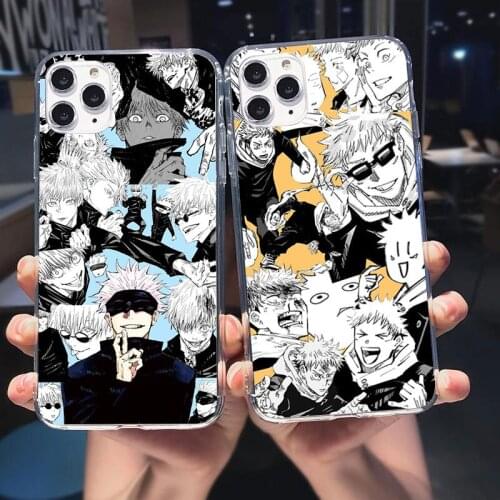 Jujutsu Kaisen Gojo Satoru clear Soft silicone Phone Case For iPhone 12 11 Pro Max XS Max XR X 6s 7 8 Plus SE 2020 Fundas Coque