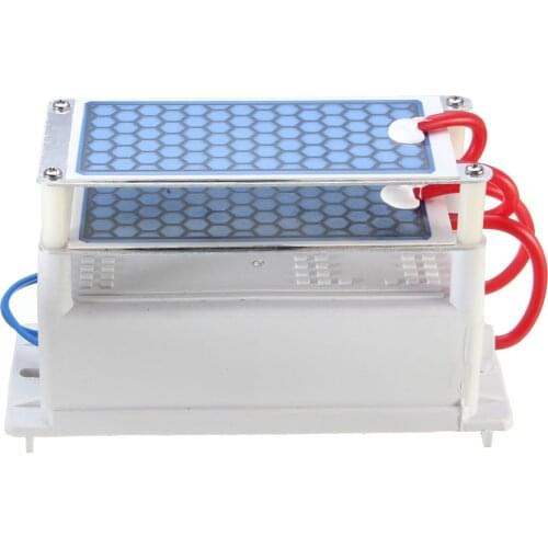 Portable Ceramic Ozone Generator 110V 10g Double Integrated Long Life Ceramic Plate Ozonizer Air Water Air Purifier