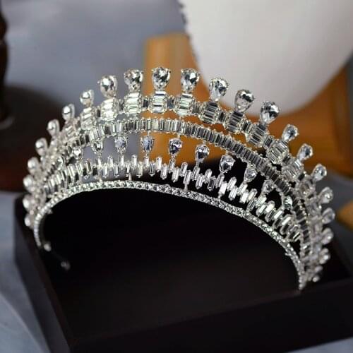 Stunning Crystal Bridal Crowns Tiara Bride Headband Wedding Diadem Queen Headpieces Wedding Hair Accessories
