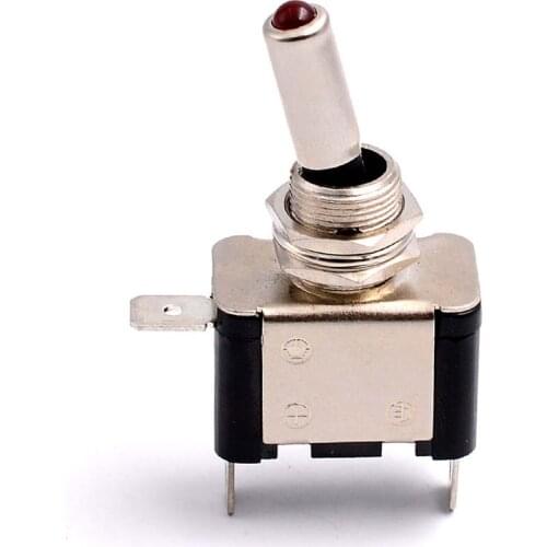 LED Dot Light 12V Car Auto Boat Ship ON/OFF TOGGLE SPST SWITCH CS-388 Automobile Accessories