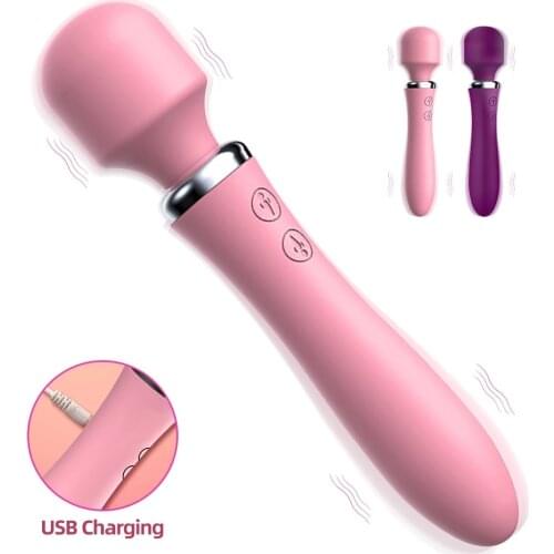 G Spot Dildo Vibrator 10 Vibrate Modes Powerful AV Wand Massager Adult Sex Toy for Woman Clit Stimulate Female Dildo Erotic Toys