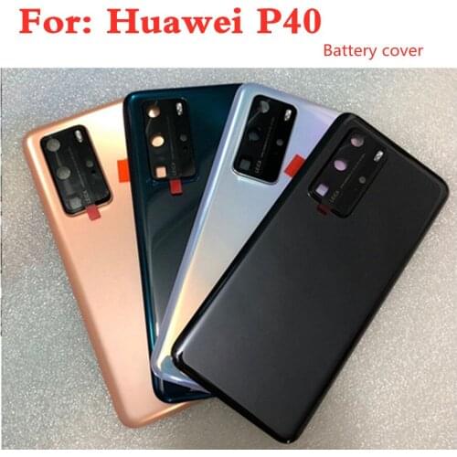 Rear Back Housing Door For Huawei P40 Glass Battery Cover For P40 Back cover Housing Replacement Parts Rear Case