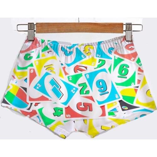 Custom Made Sublimaiton Print Uno Female Hot Shorts 4XL 5XL