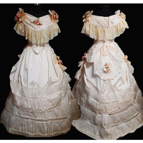 2021 New Vintage costumes 18th Duchess Retro medieval Renaissance Reenactment Theatre Civil war Victorian dress D-667