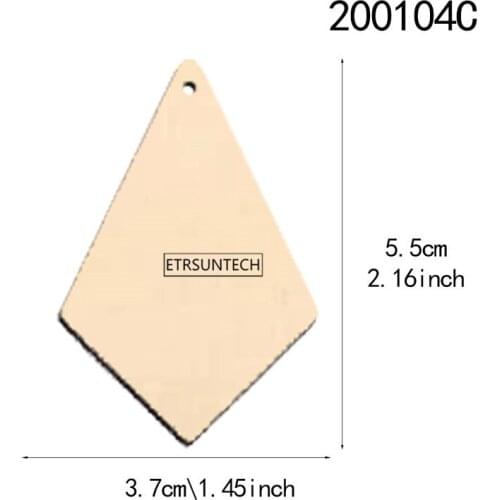 2500pcs DIY Blank Wood Laser Cut Wooden Round Moon Heart Earrings Accesory Earring Wood Part Only