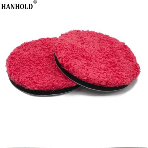 6 Inch 150 mm Microfiber Car Polishing Pads Removing Wax Buffer Pads Kits Replaceable Buffing Pad Micro Fiber for DA/RO Polisher