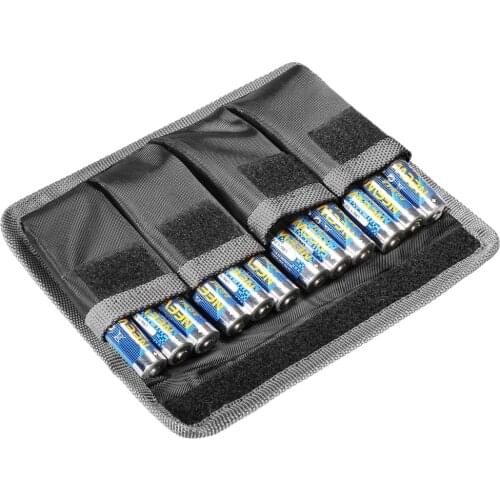 Neewer DSLR Battery Bag Holder Case for AA Battery+lp-e6/e8/e10/e12en-el14/15/fw50f550/For Nikon D800/Canon 5DMKIII/For Sony A77