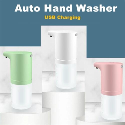 Auto Hand Washer USB Charging Hands Free Liquid Soap Dispenser Smart Sensor Soap Touchless Foam Dispenser For Kitchen Bathroom