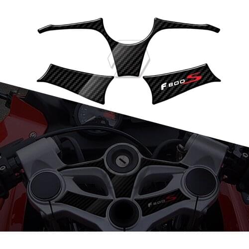 For BMW Motorrad F800S 2007-2010 3D Carbon-look Upper Triple Yoke Defender