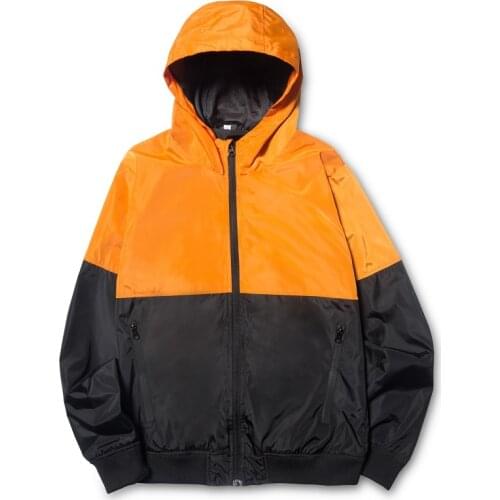 Men Loose Spring Jacket Hooded Patchwork Casual Windbreaker Male Outwear Brand Hip Hop Loose Coat Euro Size S-2XL,ZA357