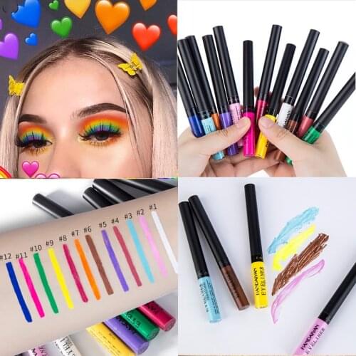 DNM 5ml Matte Liquid Eyeliner Waterproof Long Lasting Non Smudge Eye Makeup Kit Colorful Eye Liner Pen Eyes Cosmetics Eyeliners