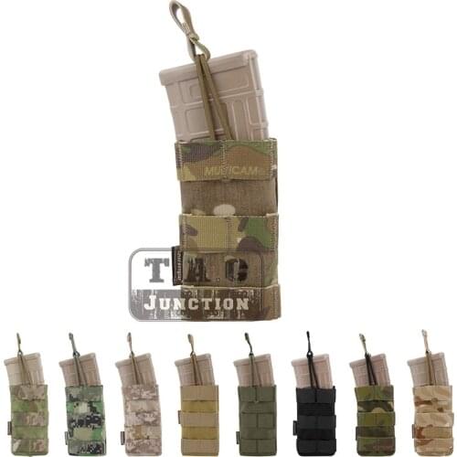 Emerson Tactical Modular Single Open Top 5.56 .223 Magazine Pouch Emersongear MOLLE PALS Webbing Mag Carrier W/ Pull Bungee Tabs
