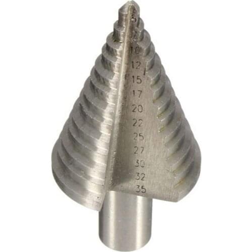 Hole Cutter Bit Power Tool Round Shank Drill Bits 5-35mm High Speed Pagoda Metal Steel Straight Groove Titanium Plating Reaming