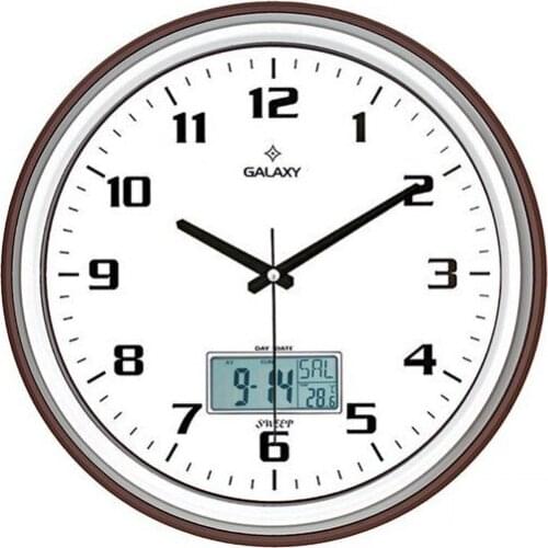 Galaxy T-1971-X Digital Thermometer Calendar 35Cm Wall clock Wall clock