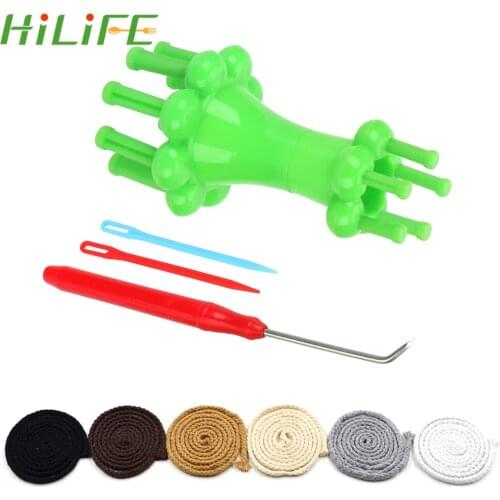 HILIFE 1 Set Knitting Doll Knitter DIY Weaving Tool Double Head Alternative Flower Arranger Spool Loom Hand Craft Tool