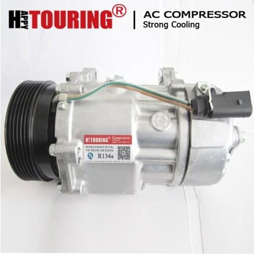 SD7V16 AC Compressor for Volkswagen Beetle Golf Jetta Audi TT 1J0820805 1J0820803A 1J0820803B 1J0820803L 1J0820803N 1J0820803K