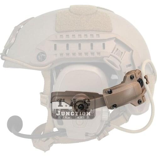 Tactical Helmet J Arm Mount Holder For AMP Communication Headset Helmet Rail Mount Kit Accessories Dark Earth