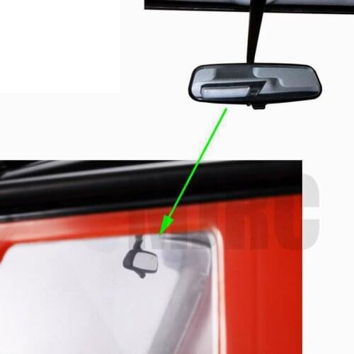Metal Reflective Rearview Mirror Car Interior Rearview Mirror for 1/10 Bronco D90 D110 Axial Scx10 90046 RC4WD TAMIYA