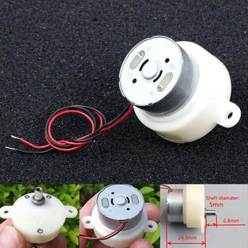 Mini 3-9V DC Gearmotor 50mA Micro Low Slow Speed Gear Motor Metal Gearbox Rated voltage 6V Easy to Install