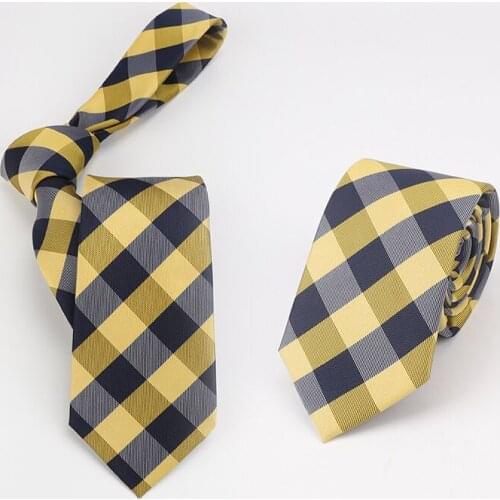 7CM Plaid tie ties for men Casual gravata necktie