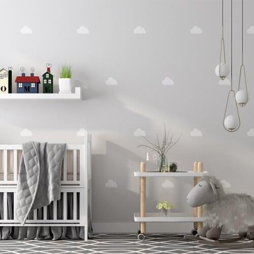 Nordic Ins Sky Cloud Wallpaper for Children Bedroom Pink Blue Cartoon Wallpaper Roll for Kids Boy Girls Walls Papel Pintado