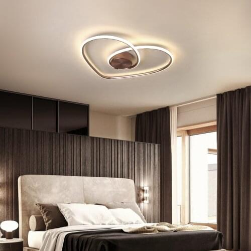 Nordic heart-shaped simple modern ceiling lamp creative personality living room bedroom warm and romantic led ceiling lamp