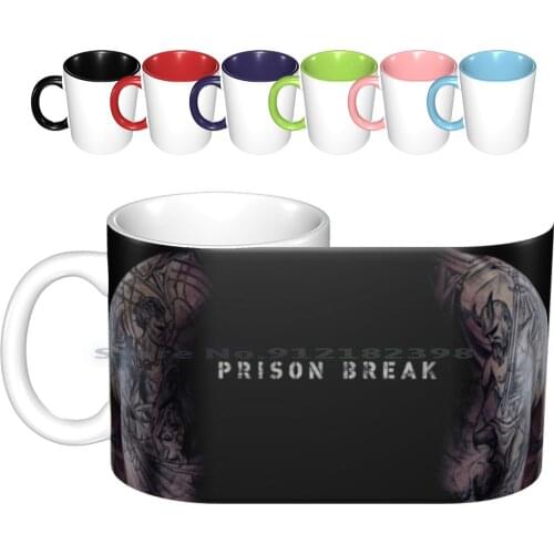 Prison Break Ceramic Mugs Coffee Cups Milk Tea Mug Prison Break Michael Scofield Tattoo Netflix Exclusive Cool Serie Wentworth