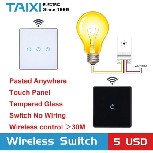 Smart Wiring free wireless wall switch controller AC220V 230V Intelligent RF433 LED light remote Multichannel control switches