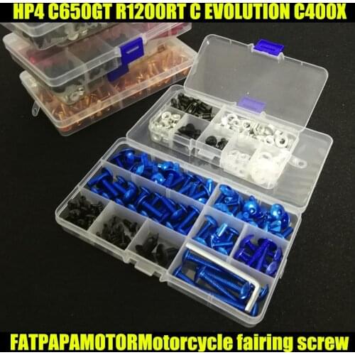 Universal Motorcycle Fairing Bolts Screw Moto Spring Bolts For BMW HP4 C650GT R1200RT C EVOLUTION C400X