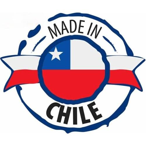Vinyl Material Scratch-proof Chile Flag Creative Car-Stickers Accessories Waterproof Sunscreen Scratch-Proof Sticker Kk13*11cm