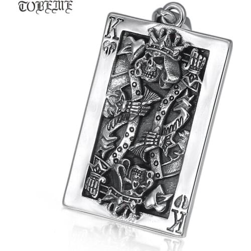 100% 925 Silver K Skull Pendant vintage sterling silver Skeleton pendant Man Pendant Hiphop Rock Jewelry