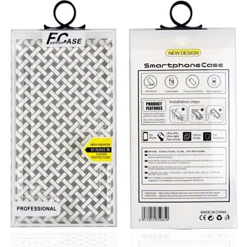 200pcs Creative design Universal Mobile Phone PVC Package Box Retail Packaging Box For mobile phone shell iphone X 7 8plus case