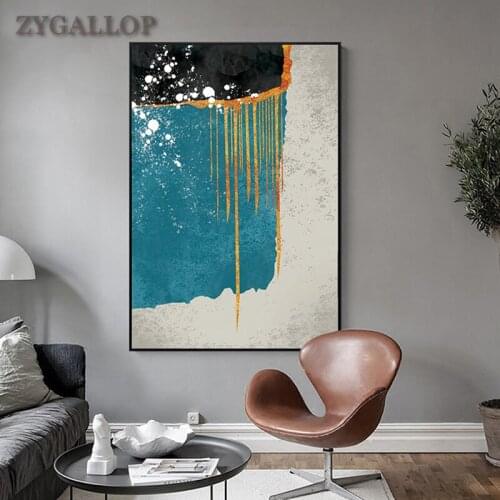 Abstract Color Block Print Canvas Painting Modern Wall Art Posters and Prints Cuadros Living Room Bedroom Wall Decor Pictures