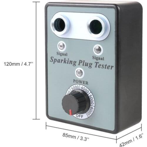 Auto Car Spark Plug Tester with Adjustable Double Hole Detector Ignition Plug