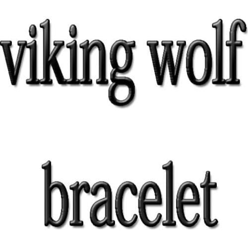 Lanseis 1pcs viking wolf bracelet