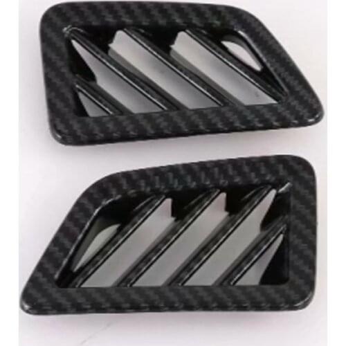 For KIA SELTOS 2019 2020 Carbon Fiber Air Vent Outlet Cover Trim Decoration Molding Car Styling Interior Accessories Sticker